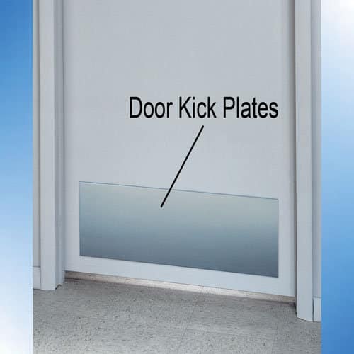 stainless door kick plates